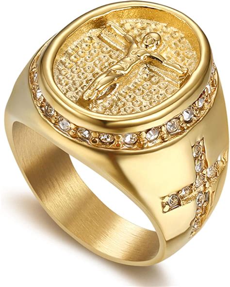 herren goldring|herrenringe christ.